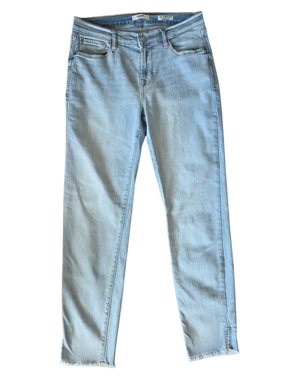 Kensie Effortless Skinmy Crop Light Wash Jeans-Women's size 6